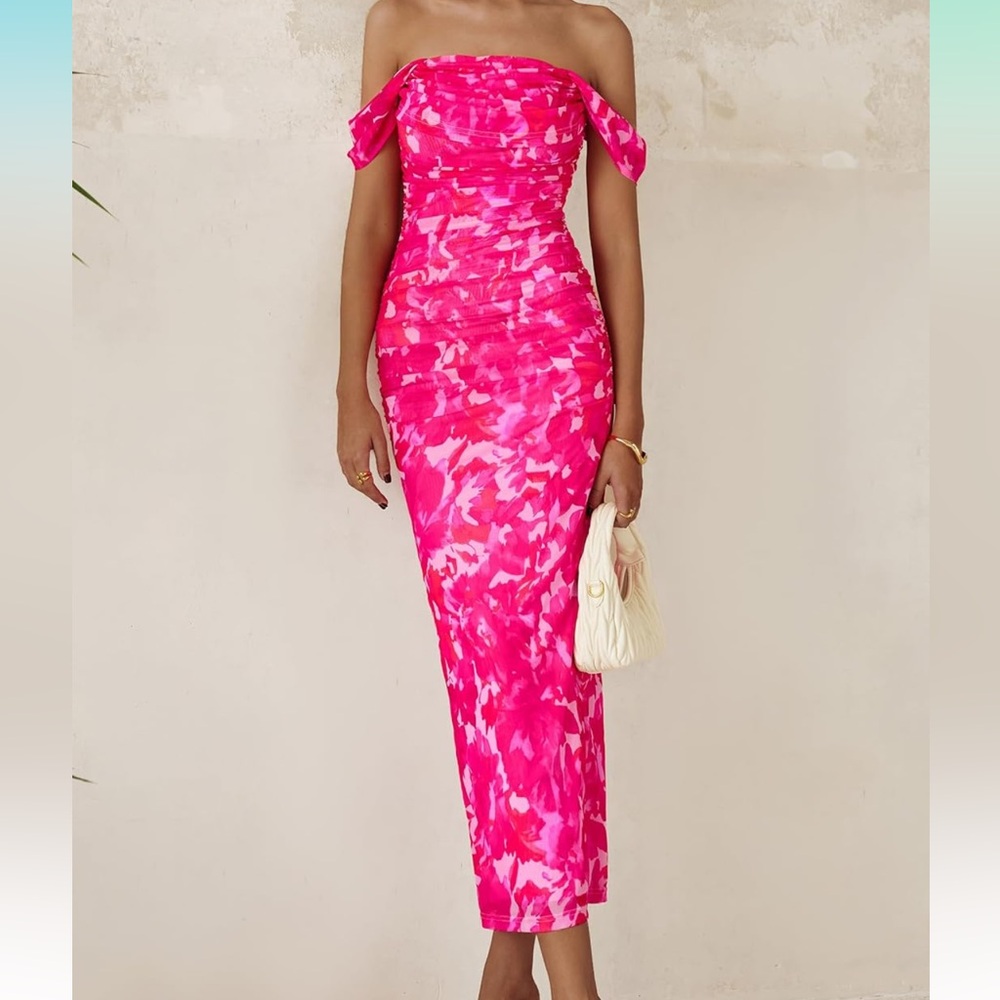 PRETTYGARDEN Women’s Floral Midi Dress size small